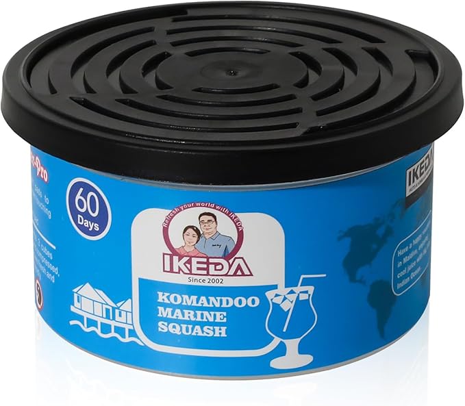 IKEDA Car Air Freshener & Car Odor Eliminator for Auto or Home,Office, 60 Days Long Lasting Scent Cans Freshener, 1.5 Oz Each, 4 Cans, Ocean Fruit Juice