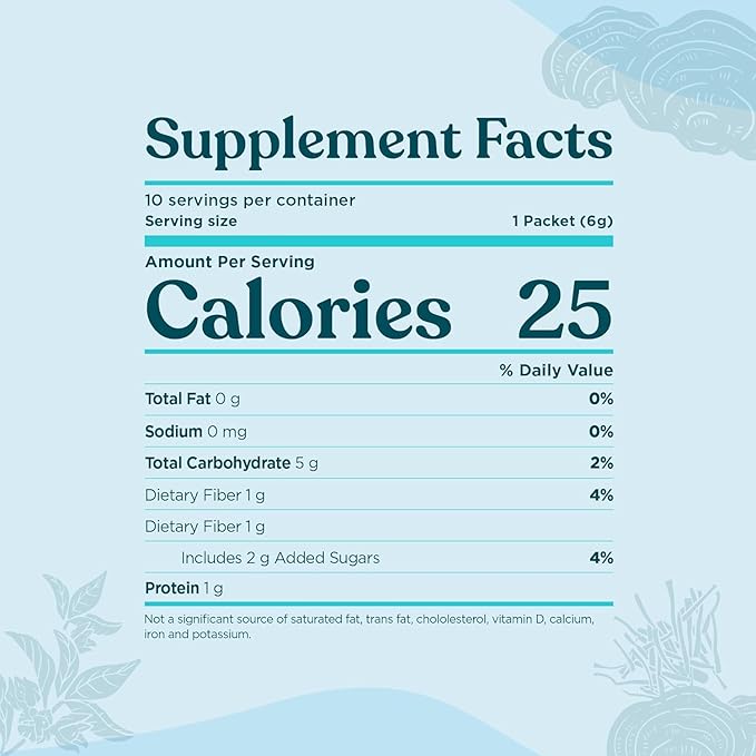 Four Sigmatic Calm Mushroom Cacao Mix | Organic Instant Cacao with Organic Reishi Mushroom Powder | Supports Calm & Relaxation | Drink it or Bake with it | Vegan, Gluten-Free, Dairy-Free | 10 Count