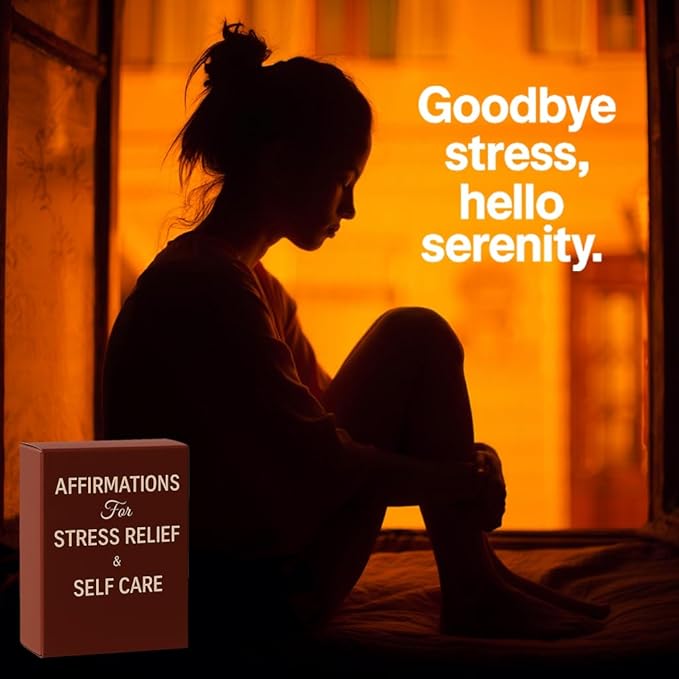 Stress Relief & Self Care Cards – Mindfulness Prompts for Anxiety Relief & Relaxation | Stress Balls Alternative | Self Care Gifts for Women,Inspirational Affirmation Cards, Stress Toys