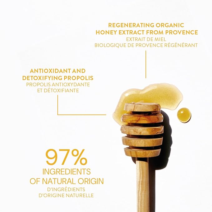 Panier des Sens - Small Hand Cream for Dry Cracked Hands โ Honey Mini Hand Lotion for Dry Skin - With Shea Butter and Honey Extract - Hand Care 97% Natural Ingredients - Travel Size 1 floz