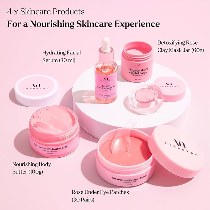 Spa Gifts for Women- Premium Self Care Spa Kit With Bath, Skin Care Sets & Self Care Items For Women - Ultimate Pampering Skin Care Set - Birthday Gifts - Spa Gift Baskets (Pack of 8)