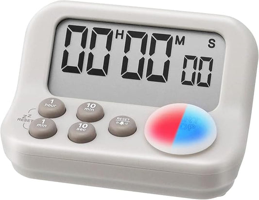dretec New Special Learning Timer A+, for Studying, Design Like a Game Console, Large Button, Gray, Officially Tested in Japan(2 Starter AAA Battery Included)