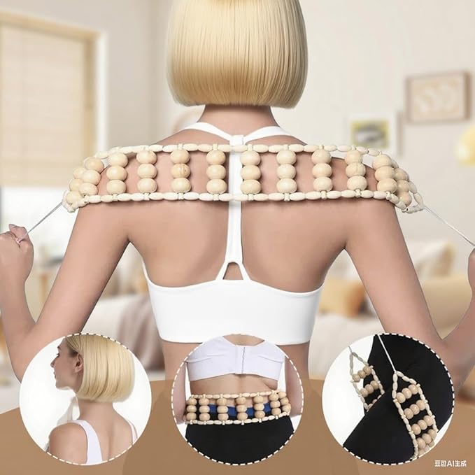 16-in-1 Wood Therapy Massage Tools Gua Sha, Maderoterapia Kit Muscle Pain Relief, Lymphatic Drainage, Body Sculpting Kit with Facial Wood Roller Fascia Massage