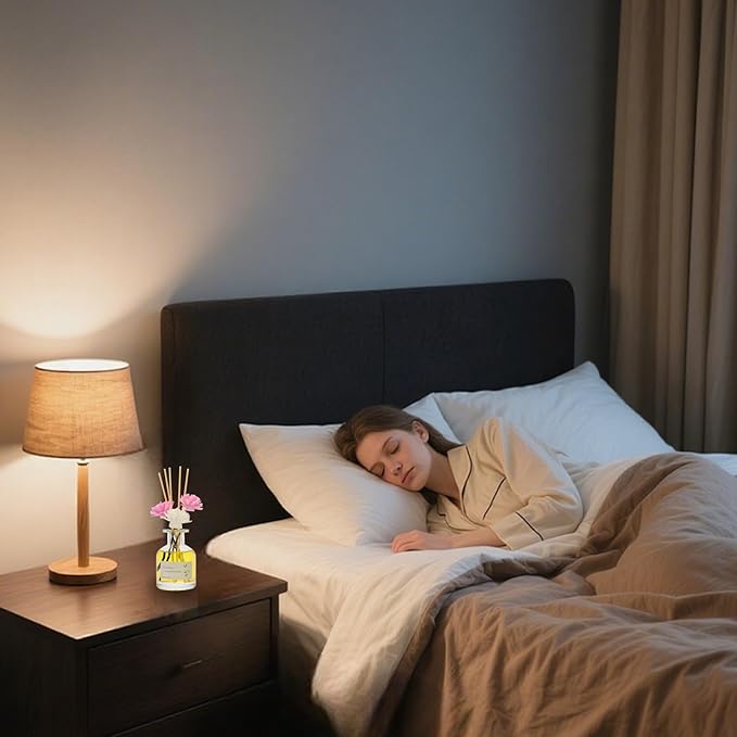 Reed Diffuser Essential Oil Set - Gardenia Fragrance Air Freshener (4.4 Fl Oz) for Home, Bathroom, Bedroom, Office Decor