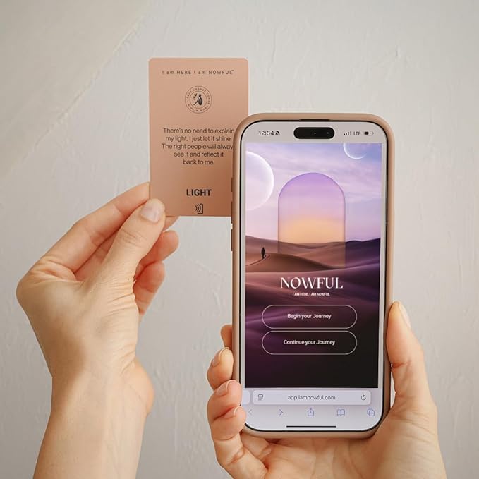 Smart Affirmation Cards – Daily Mindfulness & Self Care Deck with Phone Tap App for Personalized Guidance, Emotional Clarity & Positive Rituals