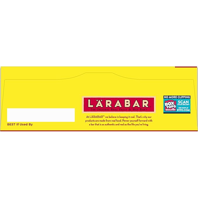 Larabar Lemon Bar Fruit and Nut Bars, Gluten Free and Vegan, 19.2 oz, 12 Ct