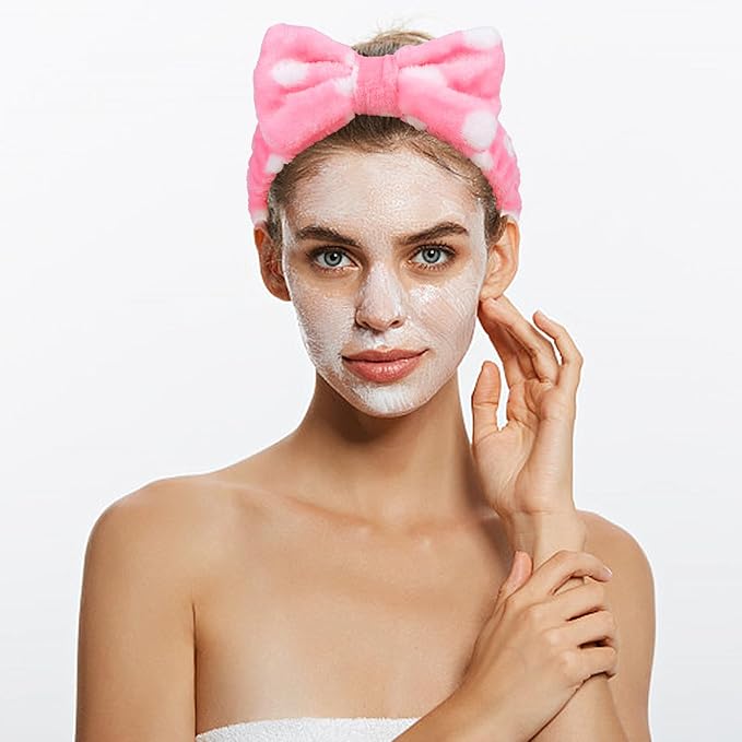 10 Pack Skincare Headbands Set for Women Girls Spa Headband for Washing Face Bulk Sleepover Party Supplies for Teen Girl Cute Bow Headbands for Washing Face Makeup