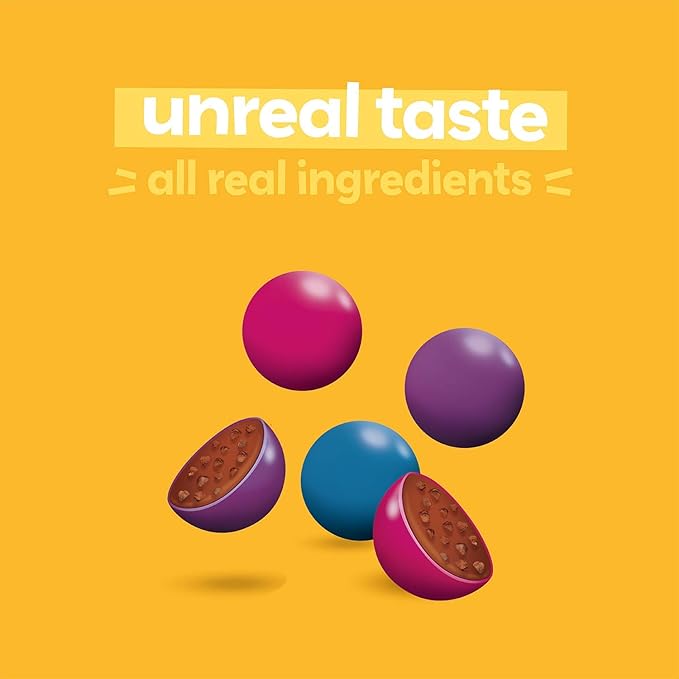 UNREAL Dark Chocolate Quinoa Gems (Value Size Bag) | Vegan, Colors from Nature | Fair Trade, Non-GMO | Gluten Free, No Sugar Alcohols or Soy | 11oz