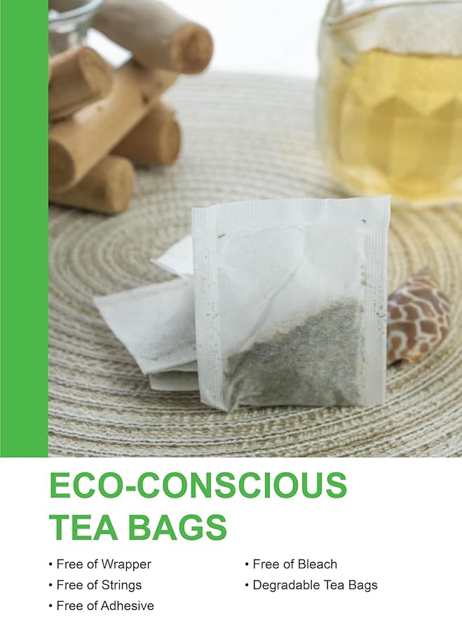 TeeLux Lemon Ginger Decaf Green Tea, Smooth Decaffeinated Green Tea with Spicy Ginger & Refreshing Natural Lemon Flavor, 50 Count