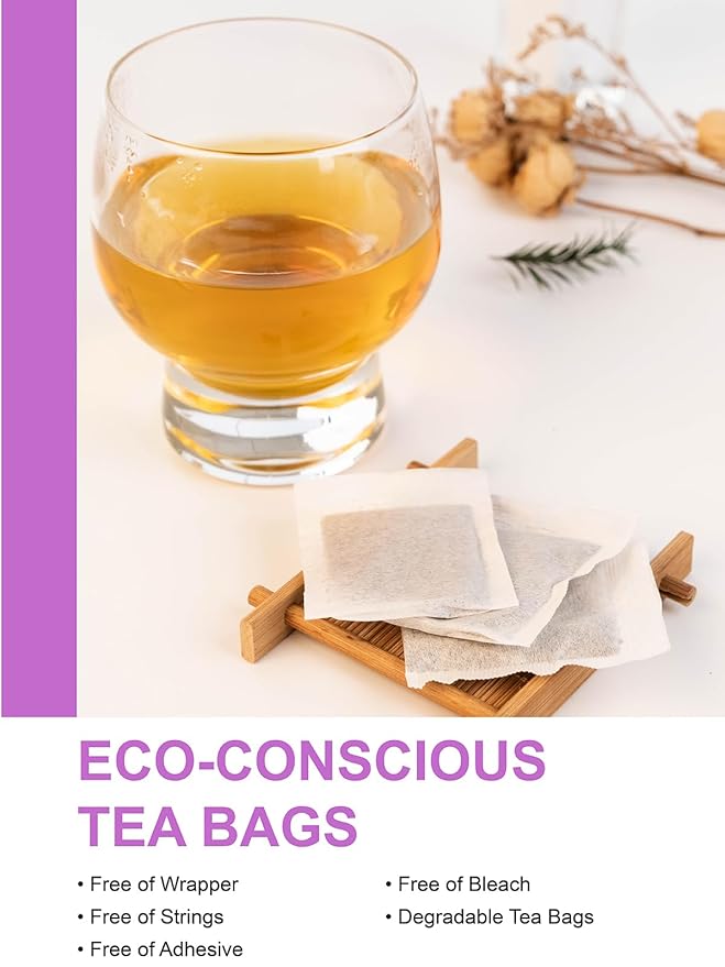 TeeLux Decaf Jasmine Green Tea Bags, Decaffeinated Jasmine Scented Green Tea, Pleasant Aroma & Smooth Taste, 100 Count