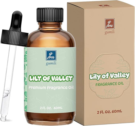 Lily of Valley Fragrance Oil 2 Oz, Natural Scent Oil for Home Essential Oils Diffuser, Candle Making, Soap Making, DIY Body Oils, Perfume, Body Mist, Spray - Floral Scent