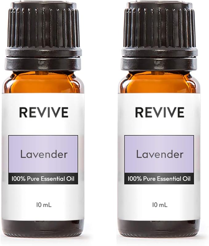 Lavender Essential Oil by Revive Essential Oils 2 Pack - REVIVEEO - 100% Pure Therapeutic Grade, for Diffuser, Humidifier, Massage, Aromatherapy, Skin & Hair Care, Unrefined Oils with No Fillers