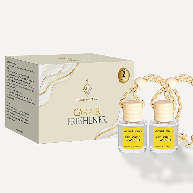 Car Air Freshener Hanging 2 Pack, Air Freshener Diffuser for Cars, Air Fresheners Diffuser oil For Car,Car Air Freshener For Women