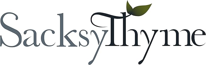 Sacksy Thyme Organic Linen Eye Pillow - Lavender & Flaxseed for Relaxation, Yoga, Stress Relief - Microwavable Heating Pad & Cool Compress - Made in USA - Gifts for Meditation