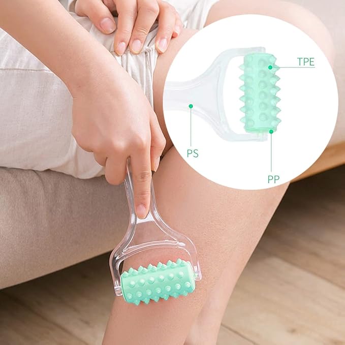 Foot Massage Ball & Foot Rollers 6 in 1 Set with Handheld Roller, Spiky Ball, Lacrosse Ball, Massage Roller, Steel Ball Massager for Relieve Plantar Fasciitis, Deep and Superficial