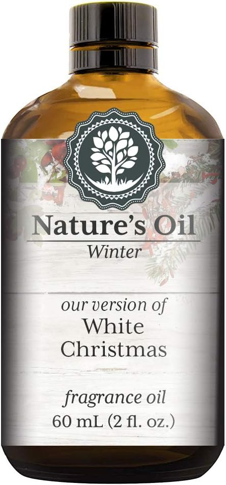 White Christmas Fragrance Oil (60ml) For Diffusers, Soap Making, Candles, Lotion, Home Scents, Linen Spray, Bath Bombs, Slime