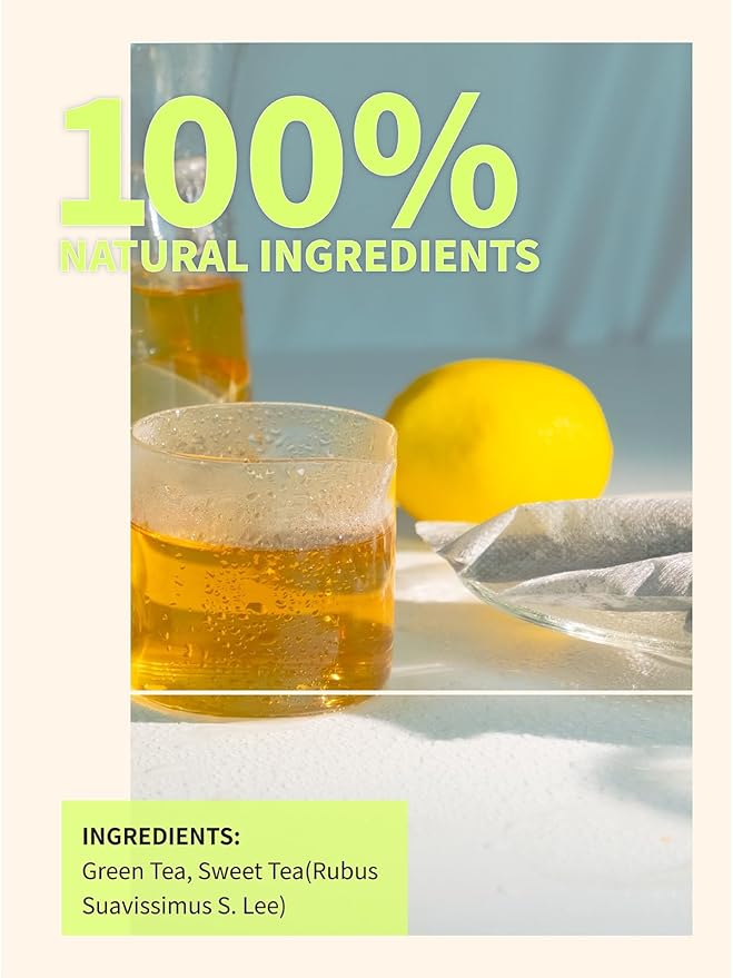 TeeLux Sweet Iced Tea Bags, Green Tea Blended with Natural Sweet Tea, Quart-Sized Refreshing Iced Green Tea, Zero Sugar, 30 Count