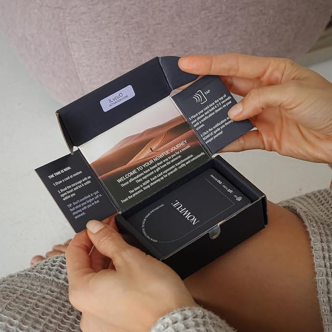 Smart Affirmation Cards – Daily Mindfulness & Self Care Deck with Phone Tap App for Personalized Guidance, Emotional Clarity & Positive Rituals