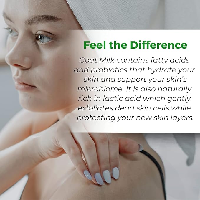 Legend's Creek Farm Goat Milk Lotion - Moisturizing Goat Milk Body Lotion for Body, Hand & Face - 9 oz Body Moisturizer with Shea Butter, Sunflower Oil, Aloe, Handmade in USA (Oatmeal, Milk & Honey)