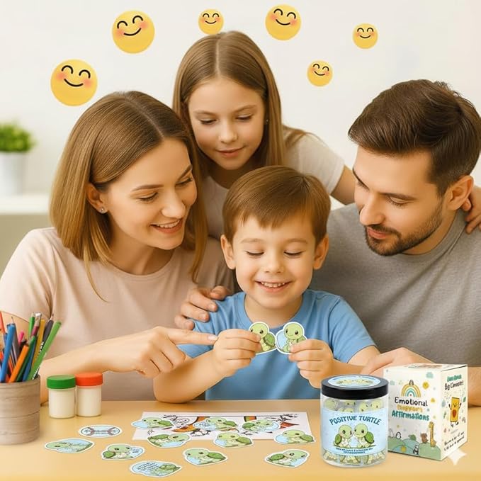 60 Positive Turtle Cards Jar, Affirmation Cards for Women, Emotional Support Turtle, Sea Turtle Gift, Turtle Gifts for Women, Turtle Gifts for Turtle Lovers