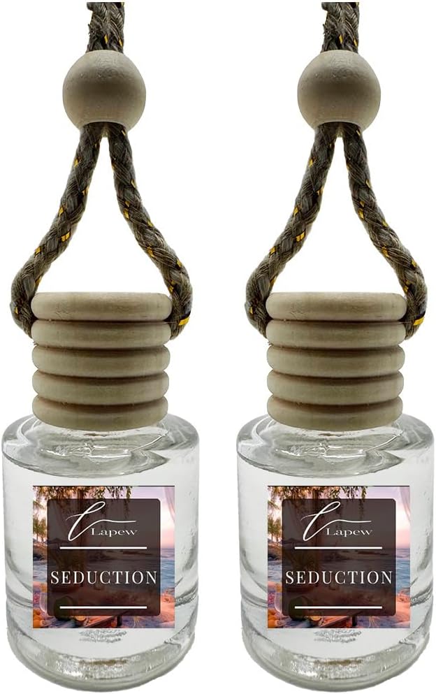 Car Air Freshener Diffuser – 2 Pack Hanging Air Freshener Diffuser (.34 Oz, Seduction (Endless Weekend))