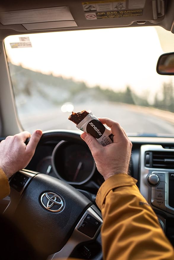 JONESBAR (Chocolate Peanut Butter, 12 Count (Pack of 1)), USDA Organic Fruit & Nut Bar, Non-GMO, Kosher, Vegan, Gluten Free, Simple Snack Bar