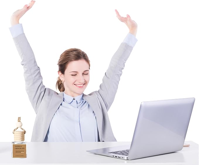 2Pack VANILLA CHOCOLATE Scented Automotive Air Freshener Set, Car Accessories Decoration Hanging Scented Car Diffuser for Men Women