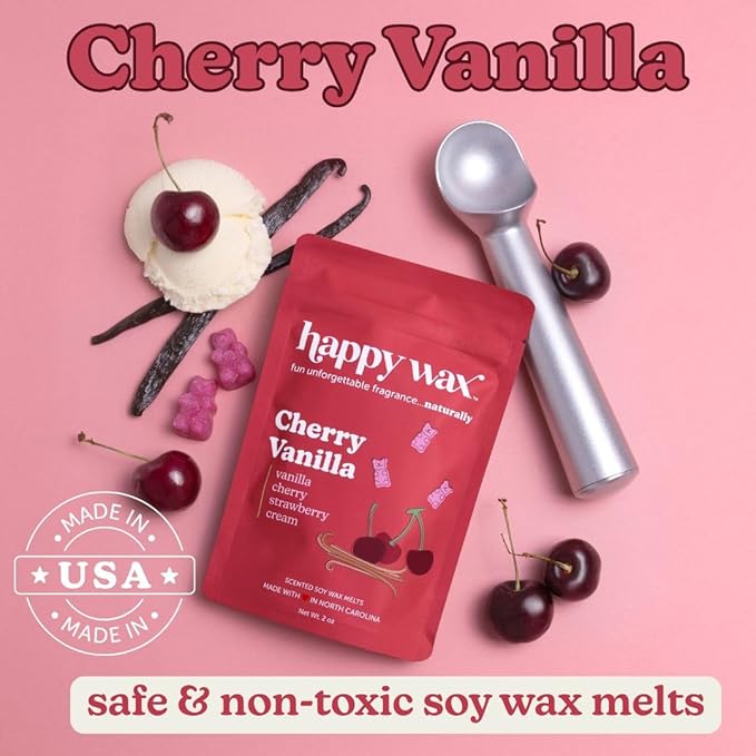 Happy Wax Spring Scented Soy Wax Melts (8oz Pouch) (Cherry Vanilla)