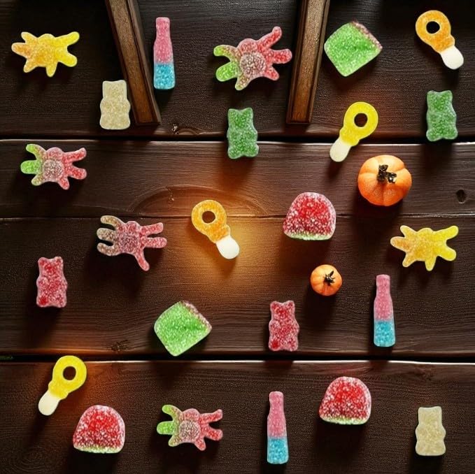 Irresistibly Delicious Assorted Sour Gummy Mix - 1.5 lb - A Symphony of Flavors - Soft, Chewy, and Bursting with Tangy Delight(24 oz)