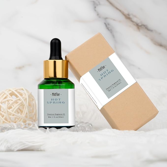 MitFlor Hot Spring Fragrance Oil, Single Scented Oil, Large Size Premium Grade Fragrance Oil for Soap & Candle Making, Aromatherapy Essential Oil, Clean & Earthy Scent for Home Fragrance, 30 ml