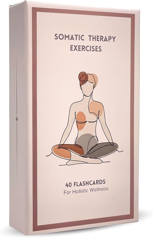 40 Somatic Therapy Exercise Cards - Mindfulness and Coping Skills Cards for Anxiety and Stress Relief | Emotional Healing, Grounding and Meditation Tool for Body Awareness | Perfect Self-Care Gift