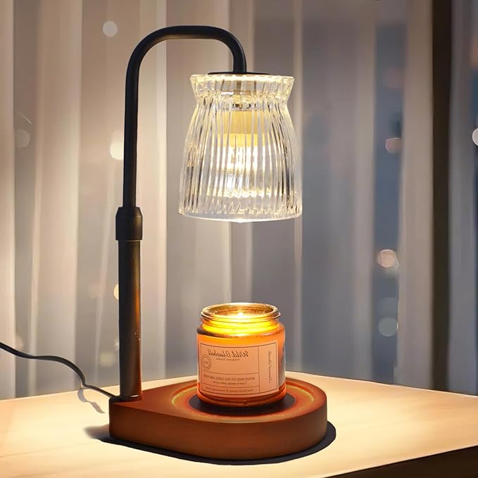 Shering Candle Warmer Lamp with Timer Dimmable, Gift Box, Gifts for Her, Birthday Gifts for Women, House Warming Gift New Home Decor, Wax Melt Warmer for Scented Jar Candles