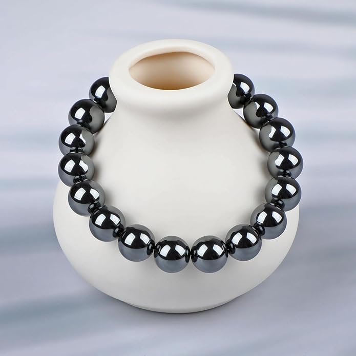 LPBeads Handmade Natural Gemstone Stretch Elastic Bracelet Healing Crystal Round Stone Beads Jewelry Gifts for Women Men