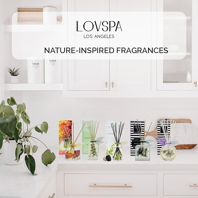 LOVSPA Pink Peony Diffuser Oil - Luxury Essential Oils for Diffuser Refill & Air Freshener Room Spray - Long-Lasting & Natural Home Fragrance, Scented Oil for Diffusers, USA Made, 4oz