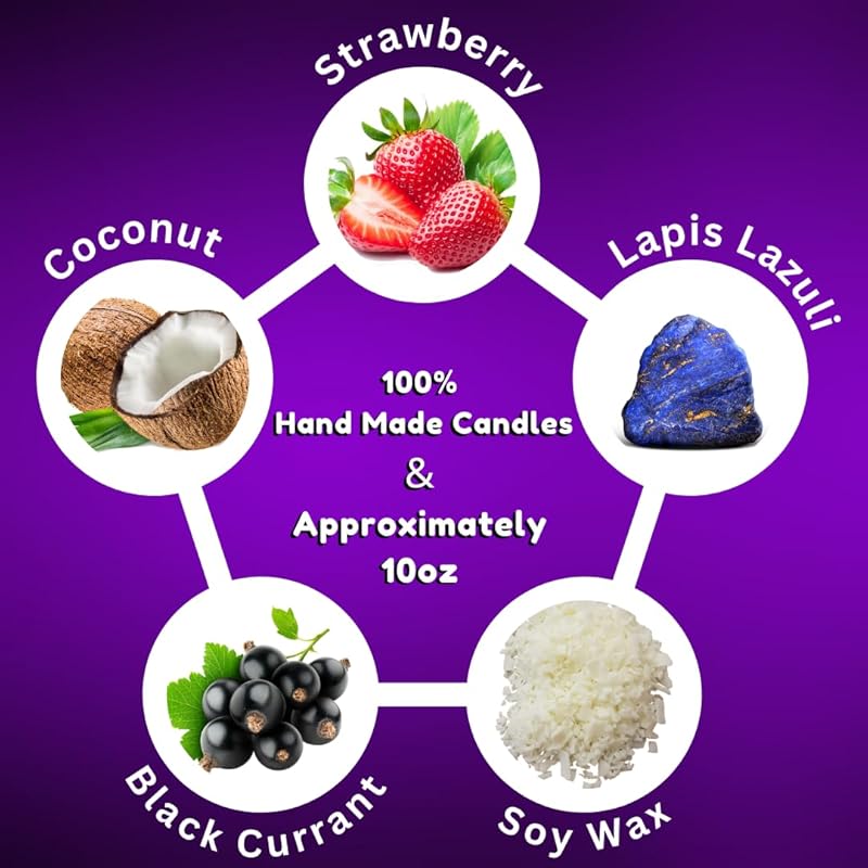 111 Angel Number Affirmation Scented candles 10oz,crystal candle with 100% Soy Wax & Phthalate-Free Fragrance candles, Gifts candles for women, candles for men, Manifestation Candle