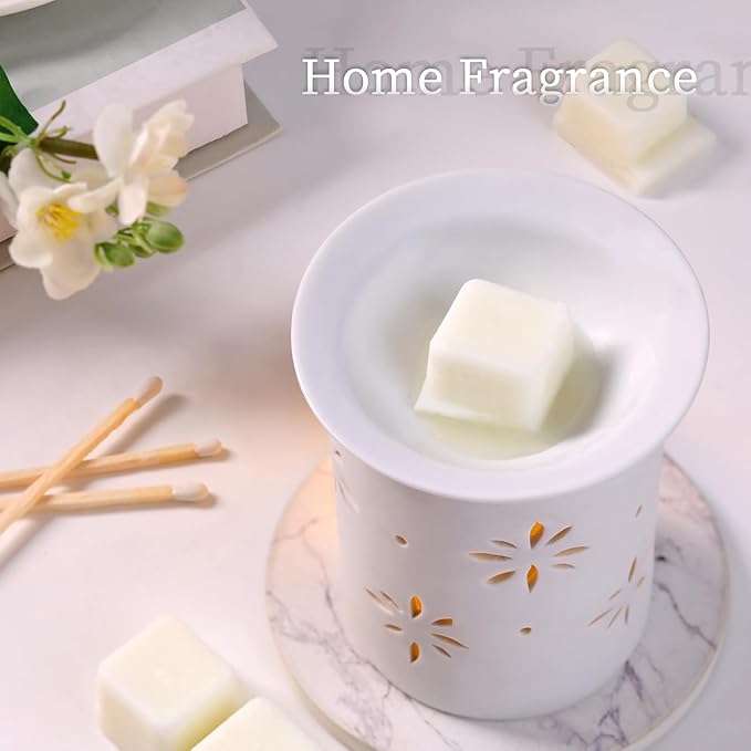 LETINE Wax Melts 10oz(4 Pack), Vanilla Scented Wax Melts, 100% Soy Wax Melts Wax Cubes with All- Natural Strong & Non Toxic Essential Oil for Warmer, Gifts Set for Home Fragrance/Spa/Seasonal Scents