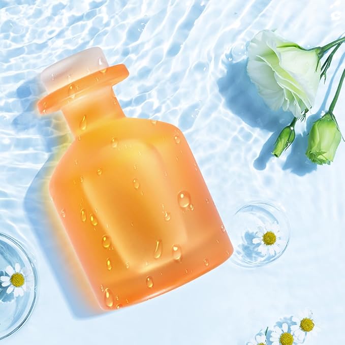 Reed Diffuser - Citrus 3.38oz (100ml) 2 Pack Essential Oil Reed Diffuser Set with 8 Sticks, Long Lasting Fragrance for Home, Bathroom, Bedroom, Room, Decor, Gifts