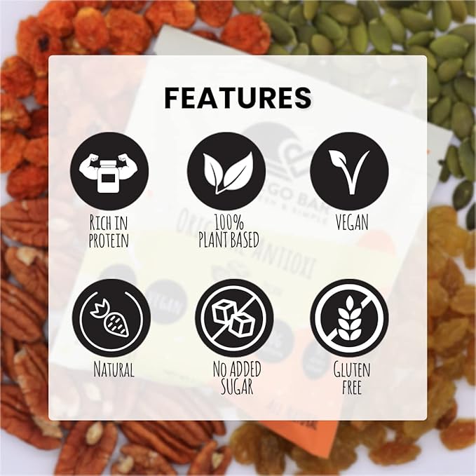 San Diego Bar | Raw, Vegan, Gluten & Soy Free Nutrition Meal Bar with No Added Sugars - 10g Protein from Only 5 All Natural Whole Food Ingredients. Pecan + Pumpkin Seeds (2.22 Oz Energy Bars, 4 Pack)