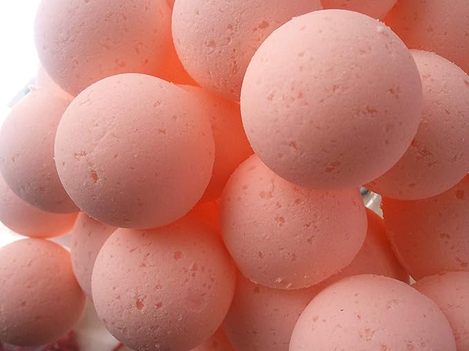 Spa Pure Ginger Peach Fizzies: Bath Bombs Made in USA with Shea Butter, Ultra Moisturizing, Great for Dry Skin (14 Count) Pack of 1