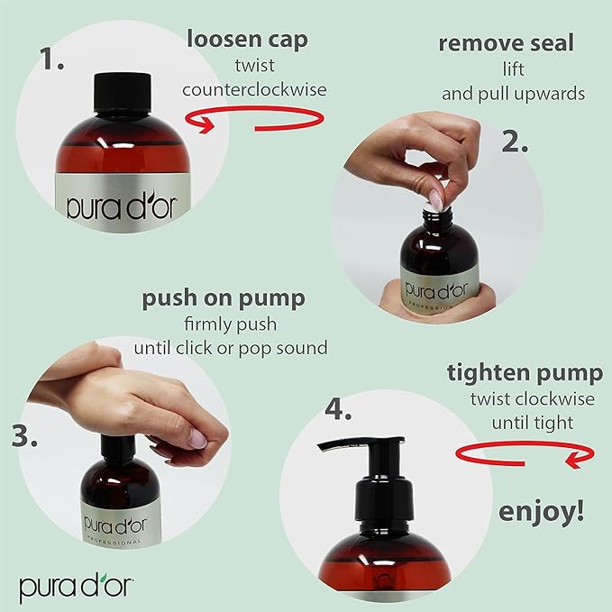 PURA D'OR 16 Oz ORGANIC Sweet Almond Oil - 100% Pure & Natural USDA Certified Cold Pressed Carrier Oil For DIY Beauty - Non-Greasy, Unscented, Hexane Free Moisturizer - Massage Oil For Hair & Skin