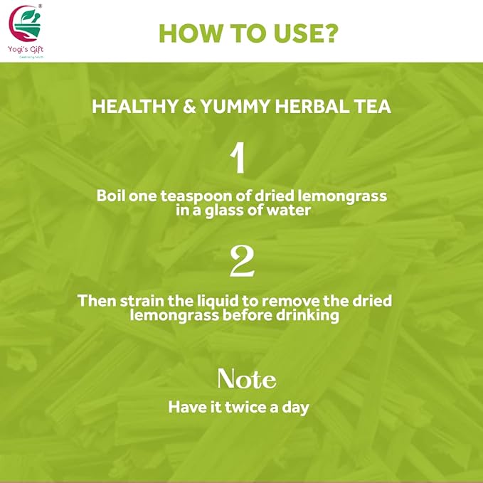 Dried Lemongrass 1 LB | Cut and Sifted Loose Leaf | Aroma Rich Lemon Grass | by Yogi's Gift ®