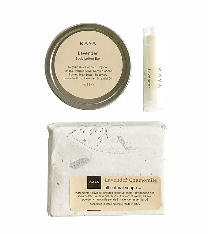 Kaya Lavender Mini Gift Set, Handmade Bath & Body Gift | Gift for Mom