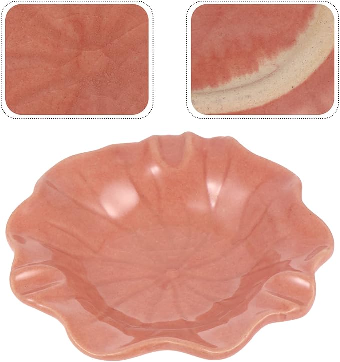 Ceramic Dish for Electric Oil Burner Warmer Diffuser Bowl Holder Essential Oil Plate Ceramic Warmer Tealight Candle Holder Bowl Home Decoration Red