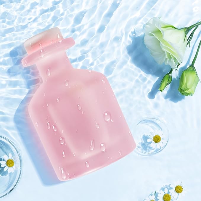 Reed Diffuser - Ebony Rose 3.38oz (100ml) 1 Pack Essential Oil Reed Diffuser Set with 8 Sticks, Long Lasting Fragrance for Home, Bathroom, Bedroom, Room, Decor