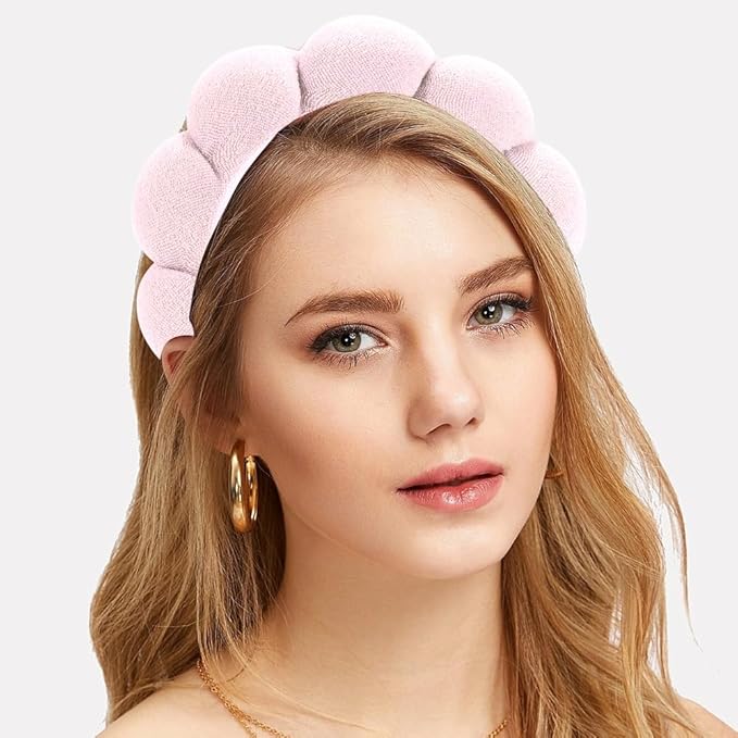 Spa Headband Material, Unique Design, Size, Widely Used, Reminder, Light Pink