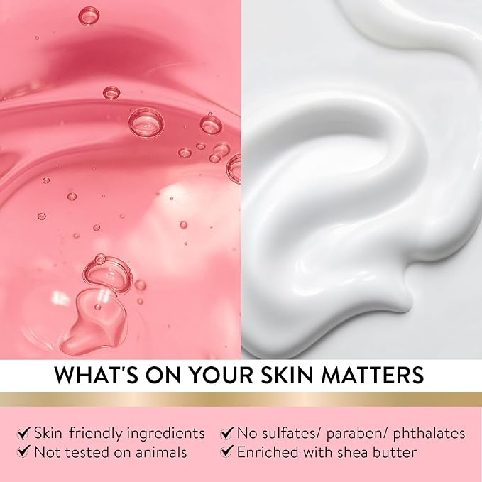 Refreshing Cherry Blossom Spa Gifts for Women, 8 Piece Gift Set with Bubble Bath, Bath Gift Baskets for Her, Relaxing Care Package with Body Scrub, Lotion, Hand Cream, Soap