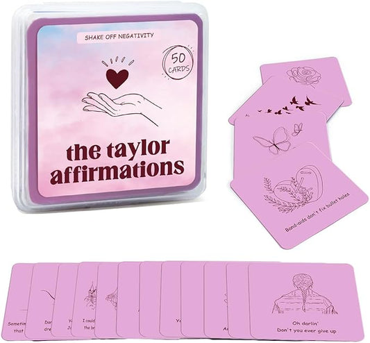 Positive Affirmation Cards for Women Inspirational Birthday Gifts for Music Lovers Motivational Cards for Game Nights Easter Mother’s Day Gifts (50pcs)