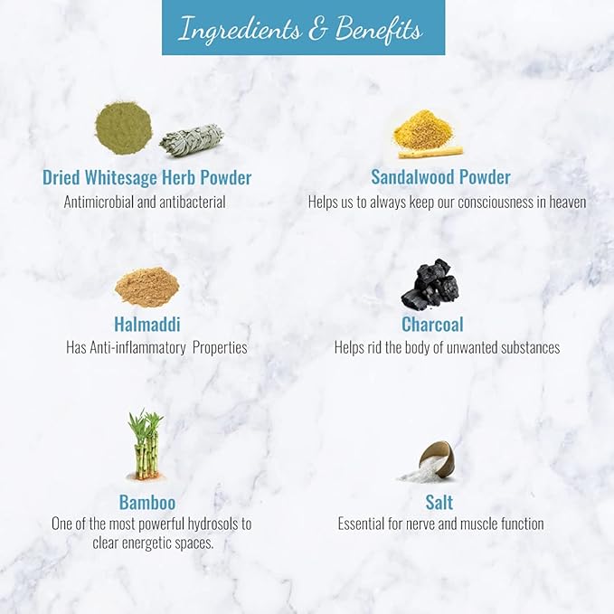 Soul Sticks Aztec Cinnamon Resin Incense Sticks, 90 Hrs Burn Time – 100% Natural, Hand-Rolled & Slow-Burning 6 Pcs| Artisan Blend for Yoga, Meditation, Relaxation, Aromatherapy (WhiteSage)