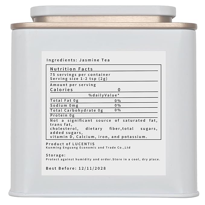 Snowflake Jasmine Green Tea – High-Grade Hand-Rolled Tea Buds, Strong Jasmine Scent – 200g / 7.1oz – 茉莉飘雪