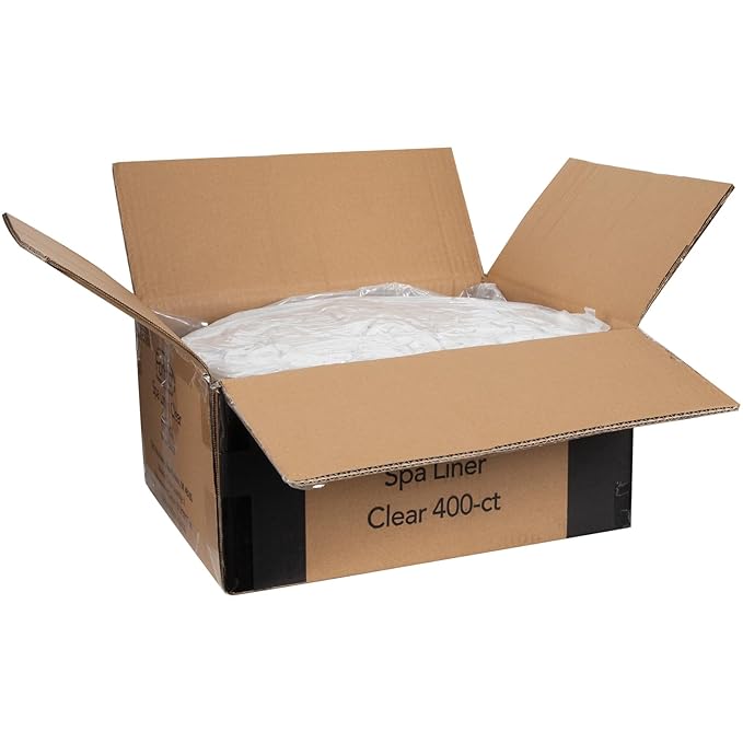 ForPro Professional Collection Spa Liners, Fit All Pedicure Spas, Disposable Liners, Clear, 400-Count